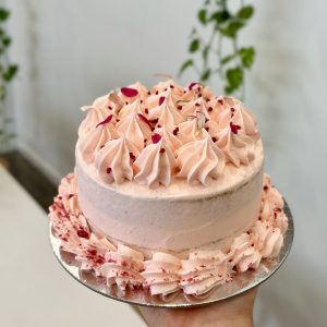 Vanilla Raspberry Cake